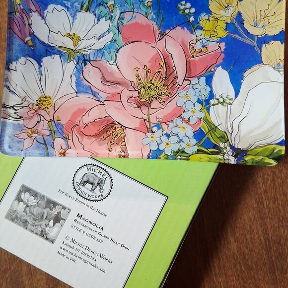 Michel Design Works Magnolia Soap & Trinket Dish - Picture 6 of 6